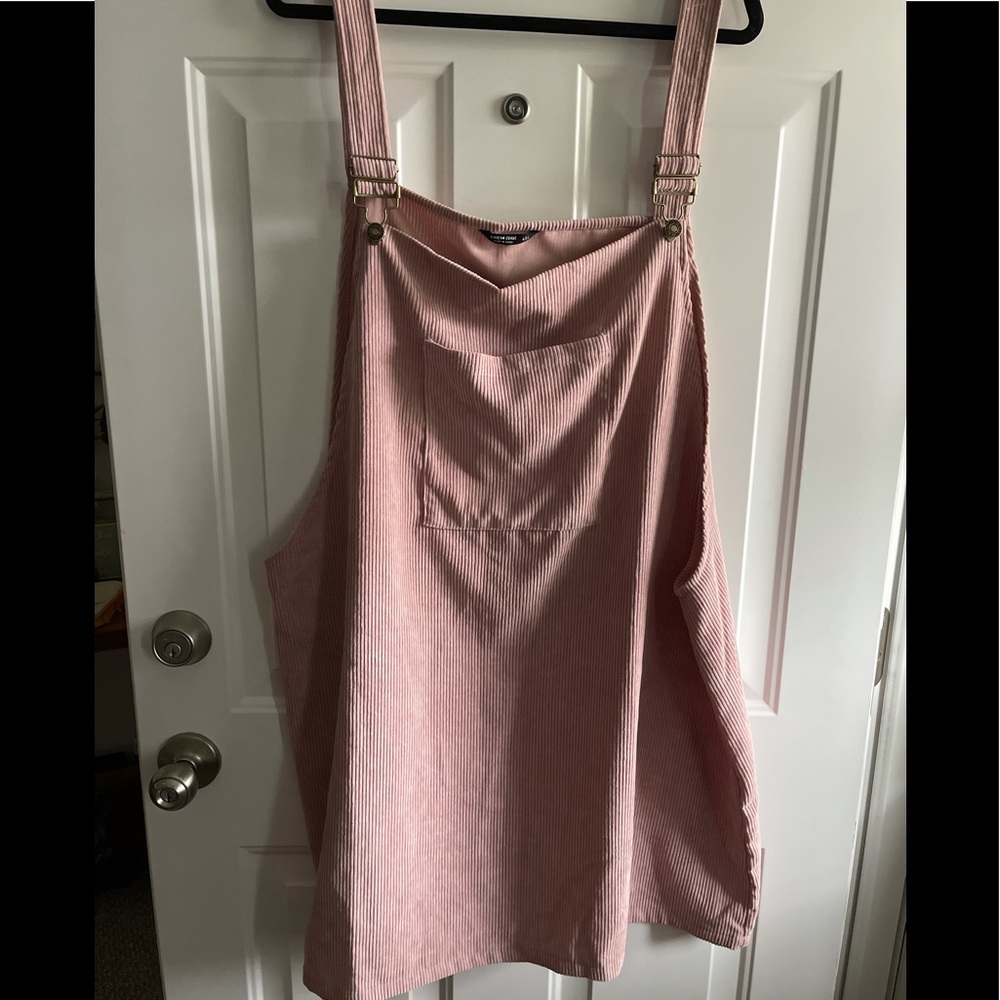 (2/$25) SHEIN CURVE Blush Corduroy Jumper